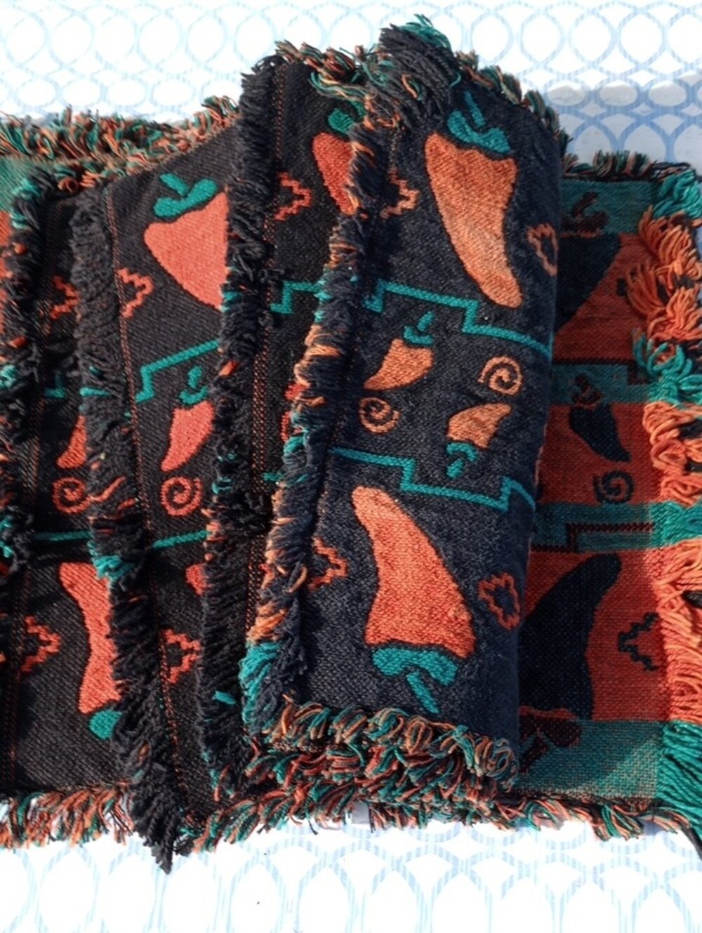 Set Of Five Chili Pepper Placemats - Picture 3 of 5